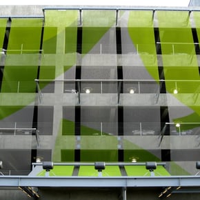 Painted-Architectural-Mesh-Facade