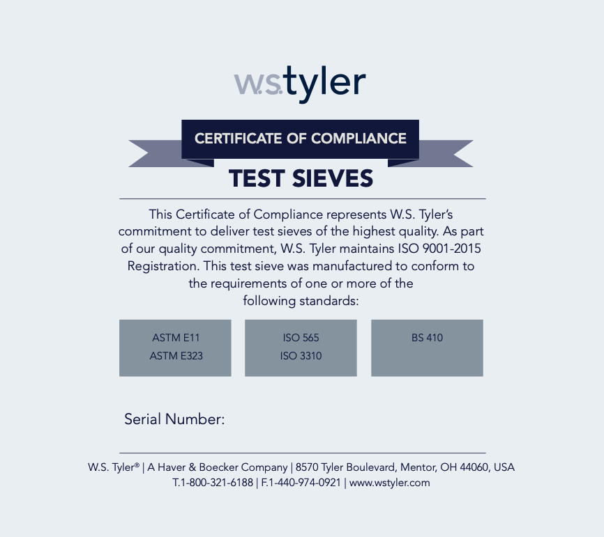 WS Tyler Round Sieve Brush for 120 Mesh Sieves and Finer, Nylon